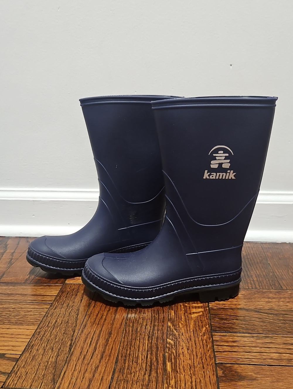 Kamik Navy Kids Waterproof Rain Boots